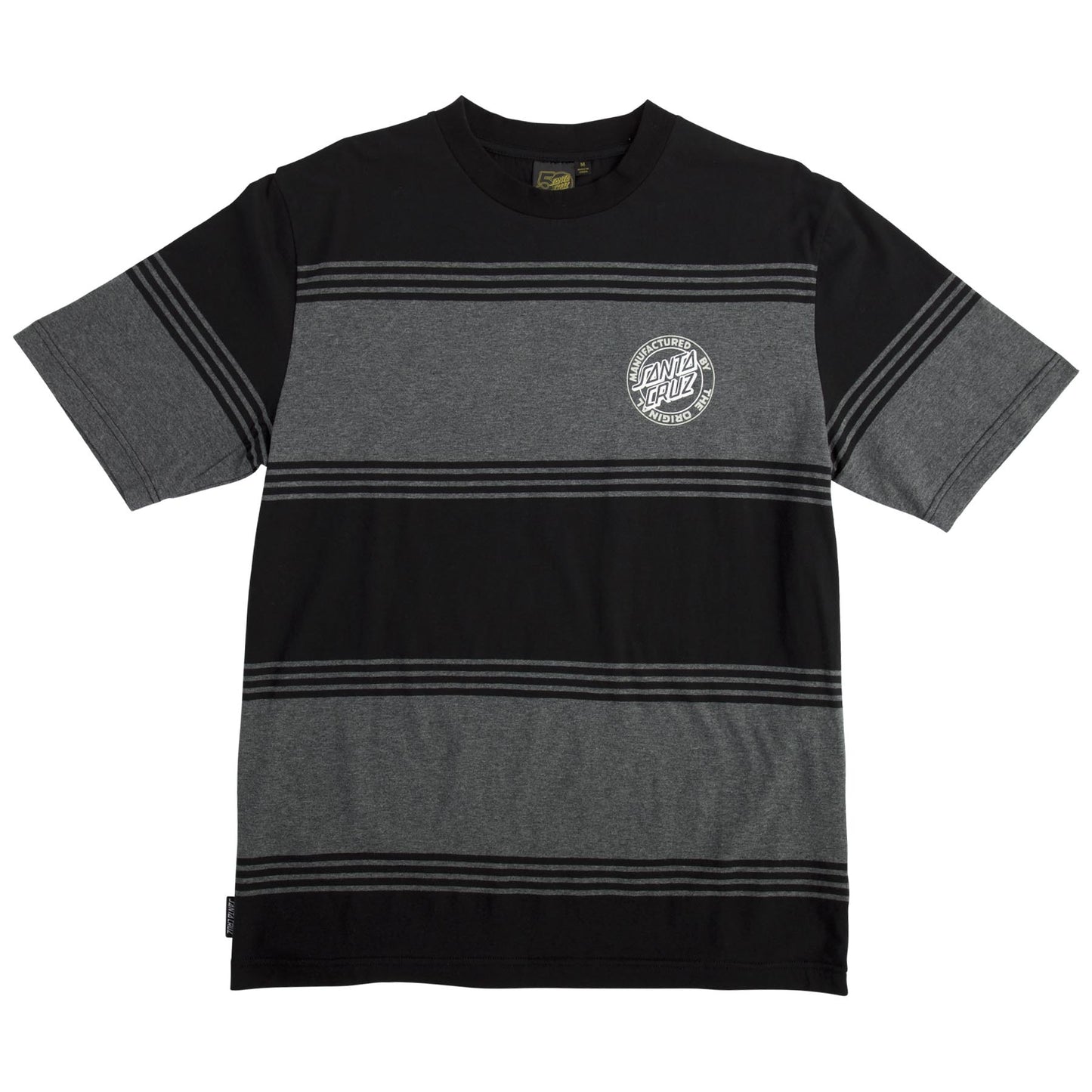 Ridge S/S Regular T Shirt Black/Char Mens Santa Cruz