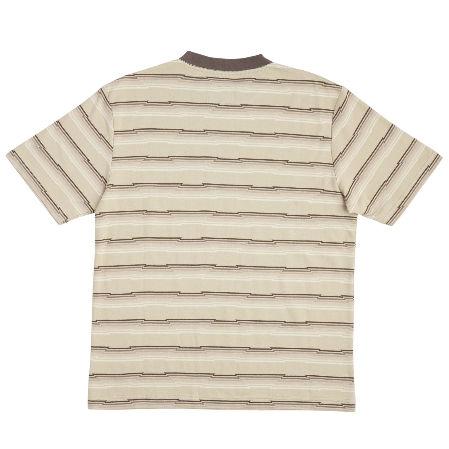 Wired S/S Ringer T-Shirt Sand Stripe Independent Mens