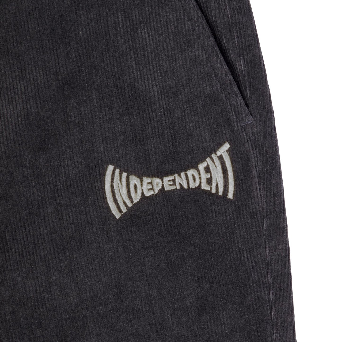 Independent Corduroys Black Or Charcoal