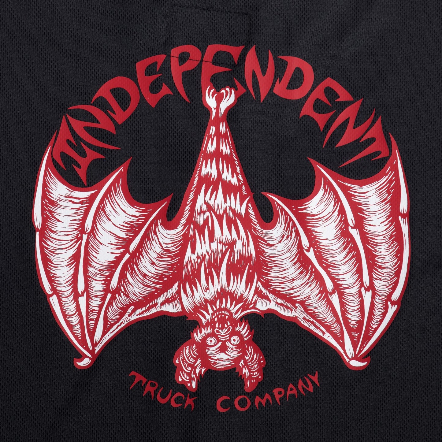 Independent Bat Baseball Jersey Red & Black