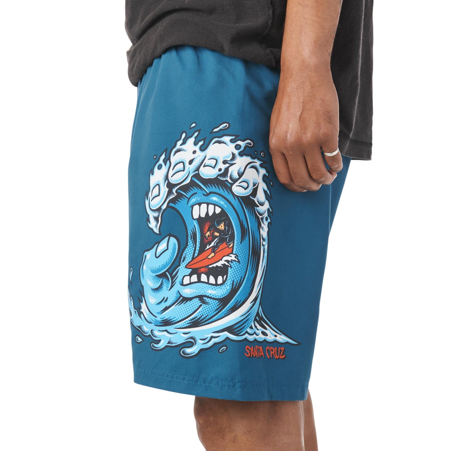 Screaming Hand Pull On Boardshorts Mens Santa Cruz Black Or Marine