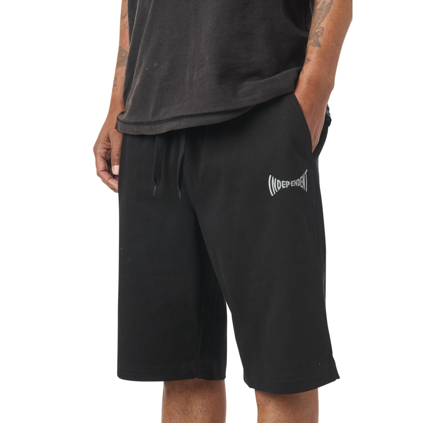 Span Pull On Shorts Black Or Military Bottom Independent