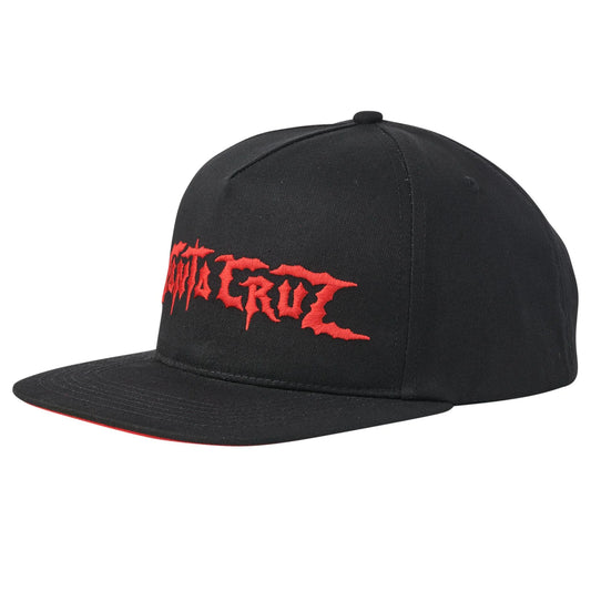 Dungeon Strip Snap Back Mid Profile Hat Black/Red OS Unisex