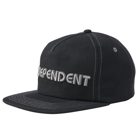 Groundwork Snapback Unstructured Low Hat Black OS Unisex Independent