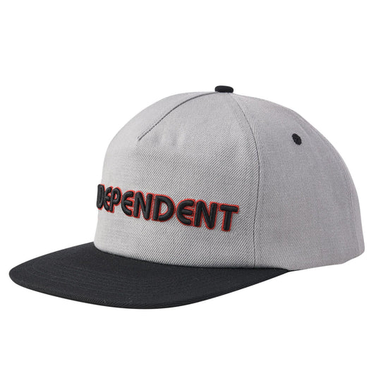 Groundwork Snapback Unstructured Low Hat Grey/Black OS Unise