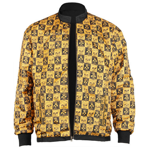 Reversible Bones Jacket Black & Gold