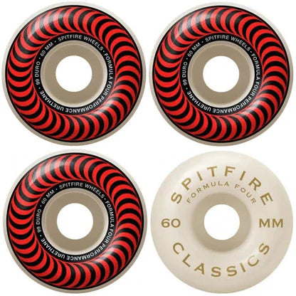 Spitfire Formula 4 99a Classic Swirl 60mm White and Red